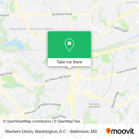 Western Union map