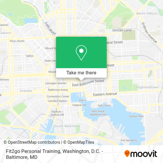 Fit2go Personal Training map