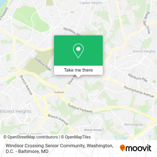 Windsor Crossing Senior Community map