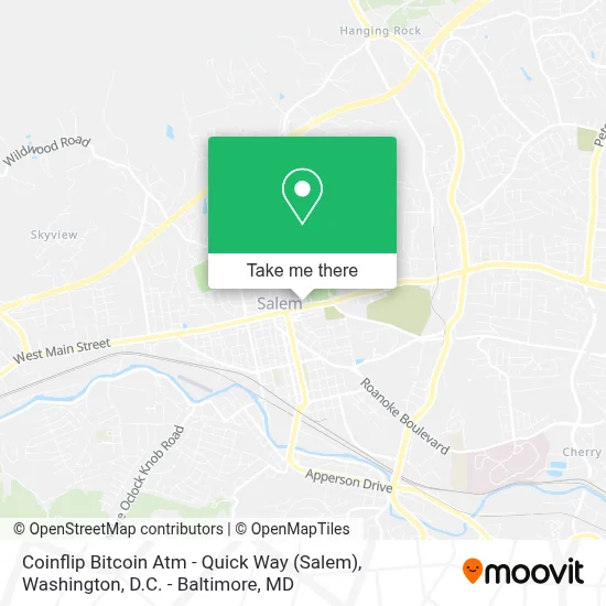 Coinflip Bitcoin Atm - Quick Way (Salem) map