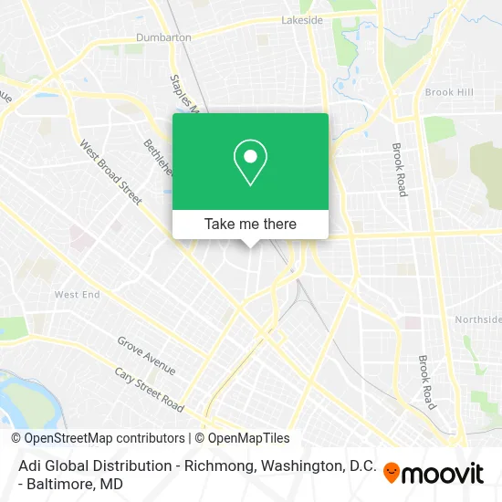 Adi Global Distribution - Richmong map
