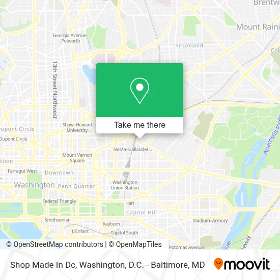 Shop Made In Dc map