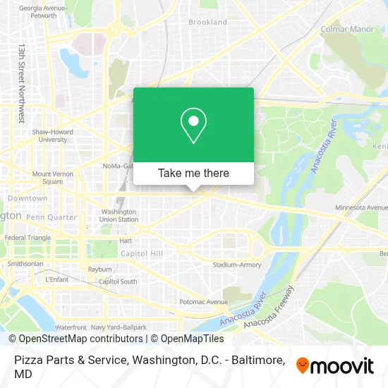 Pizza Parts & Service map