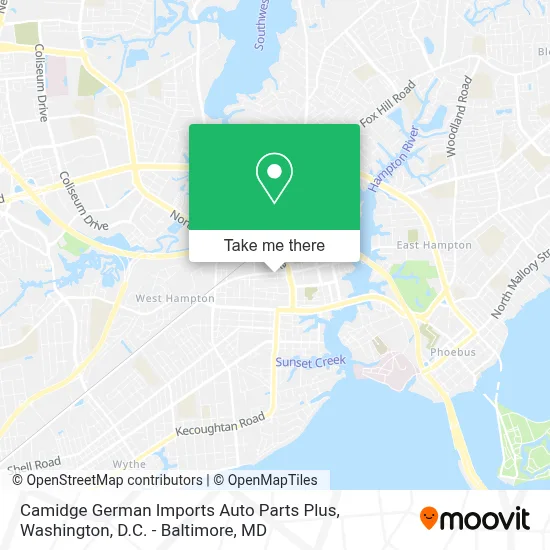 Camidge German Imports Auto Parts Plus map