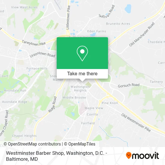 Westminster Barber Shop map
