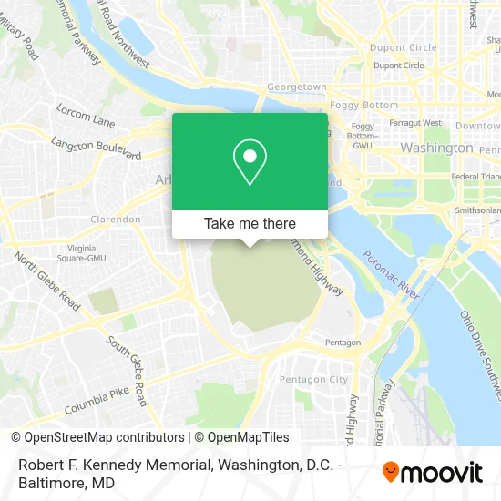 Robert F. Kennedy Memorial map