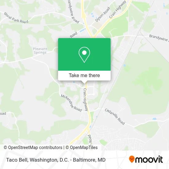 Taco Bell map