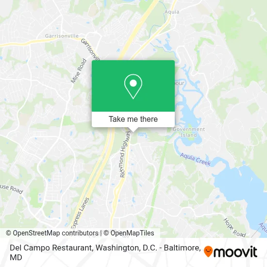 Del Campo Restaurant map