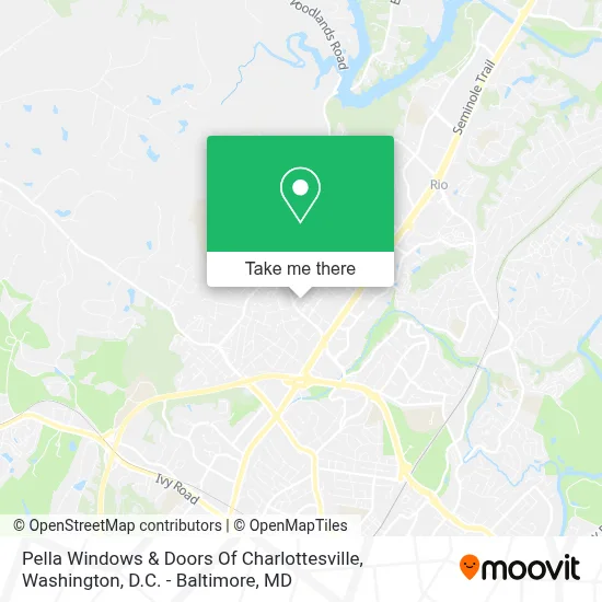 Pella Windows & Doors Of Charlottesville map