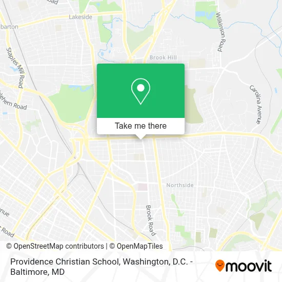 Providence Christian School map