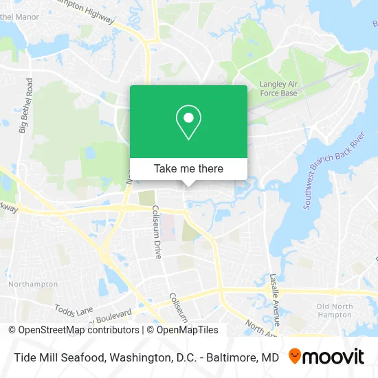 Tide Mill Seafood map