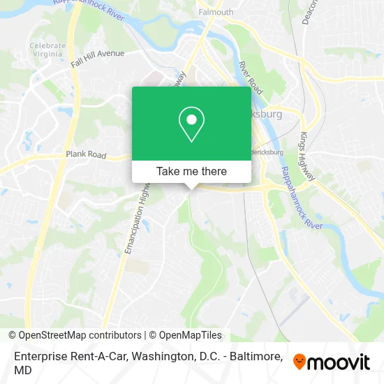 Enterprise Rent-A-Car map