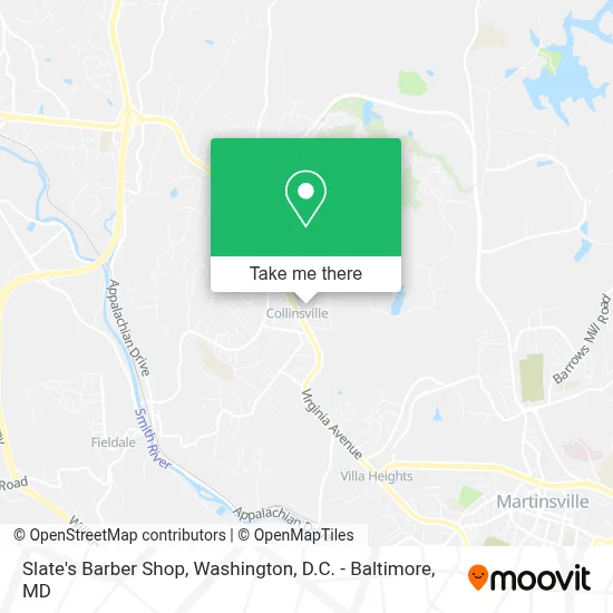 Slate's Barber Shop map