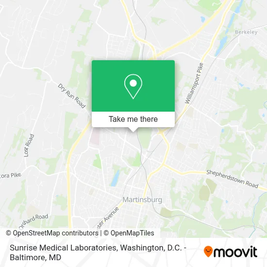 Sunrise Medical Laboratories map