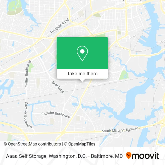 Aaaa Self Storage map