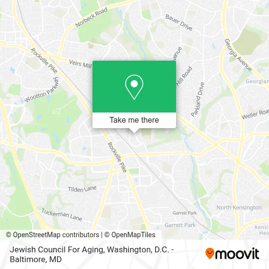 Jewish Council For Aging map