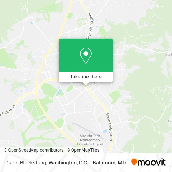 Cabo Blacksburg map