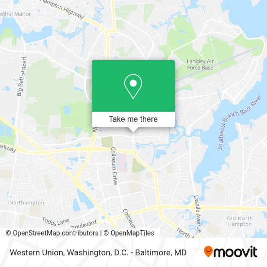 Western Union map