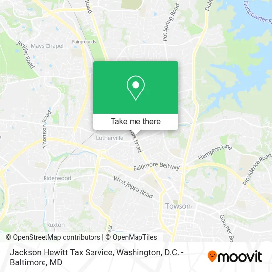 Jackson Hewitt Tax Service map