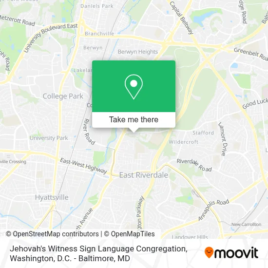 Jehovah's Witness Sign Language Congregation map