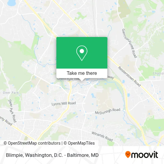 Blimpie map
