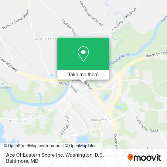 Ace Of Eastern Shore Inc map