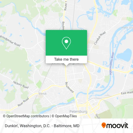 Dunkin' map
