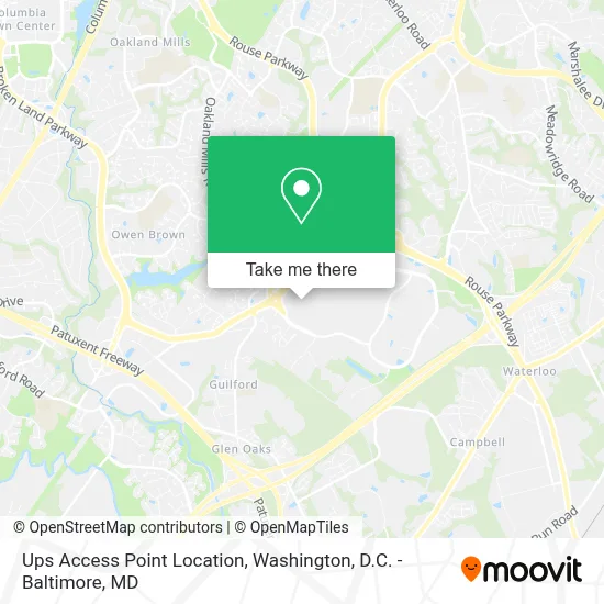 Ups Access Point Location map