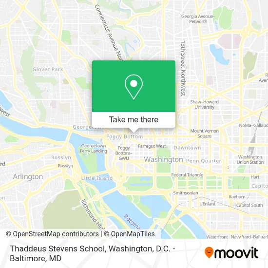Thaddeus Stevens School map