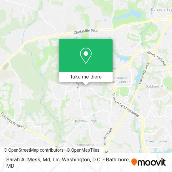 Sarah A. Mess, Md, Llc map