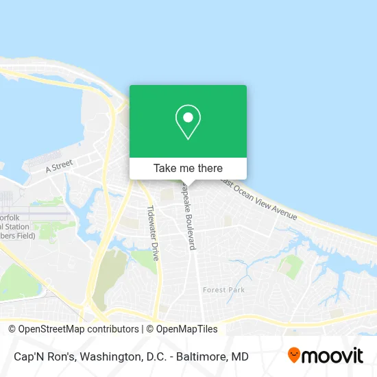 Cap'N Ron's map