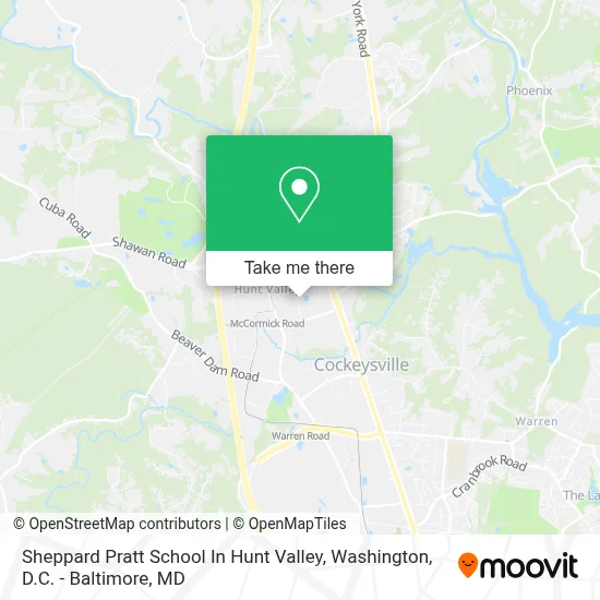 Sheppard Pratt School In Hunt Valley map