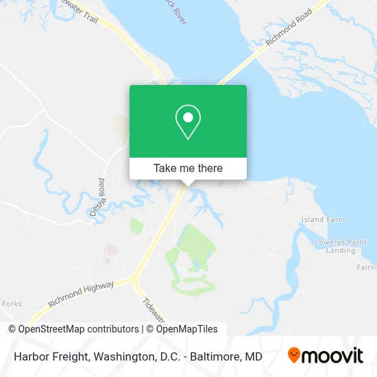 Harbor Freight map
