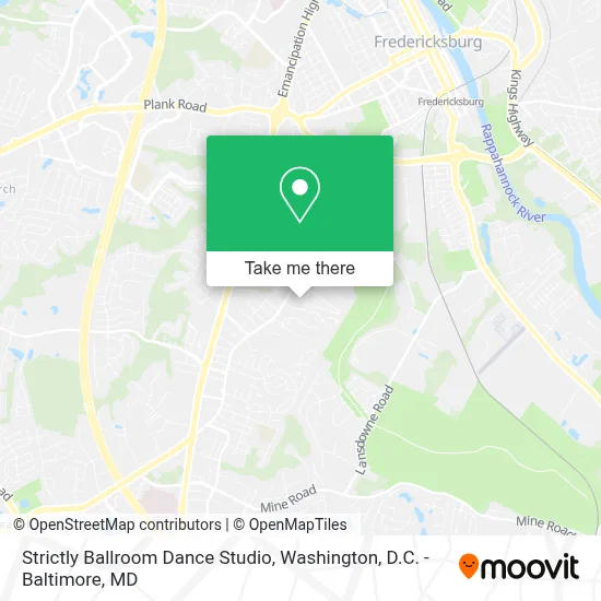 Strictly Ballroom Dance Studio map