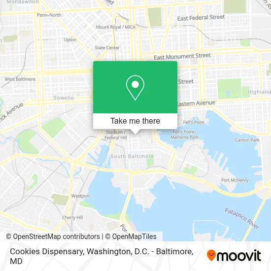 Cookies Dispensary map