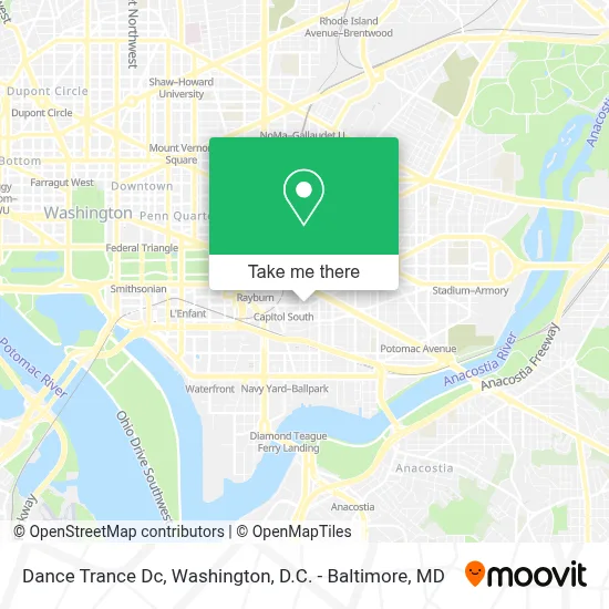 Dance Trance Dc map
