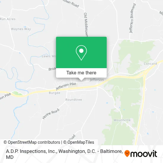 A.D.P. Inspections, Inc. map