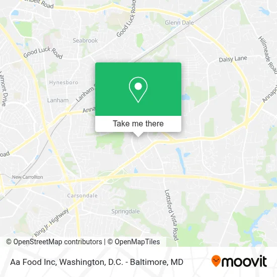 Aa Food Inc map
