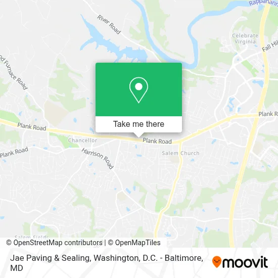 Jae Paving & Sealing map