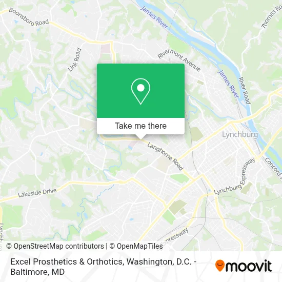 Excel Prosthetics & Orthotics map