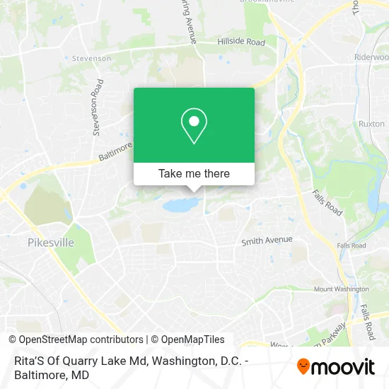 Rita’S Of Quarry Lake Md map