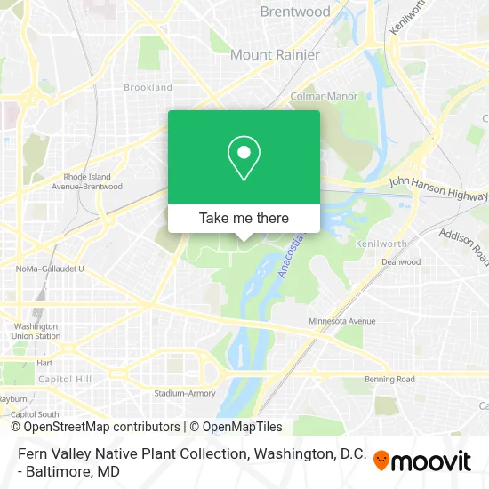Fern Valley Native Plant Collection map