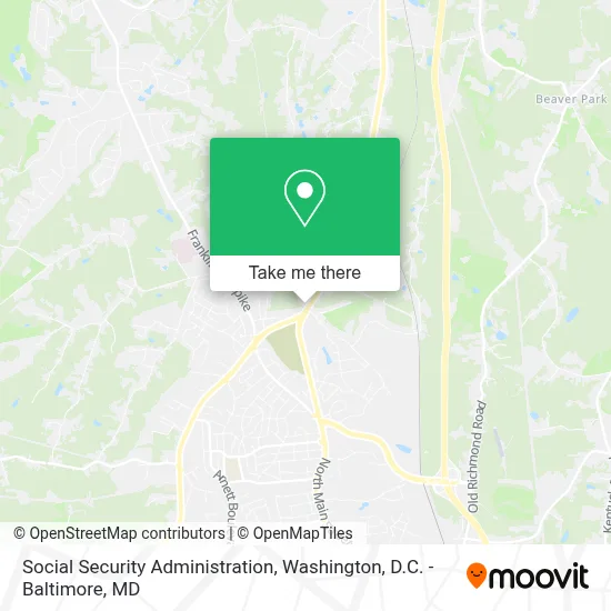 Social Security Administration map