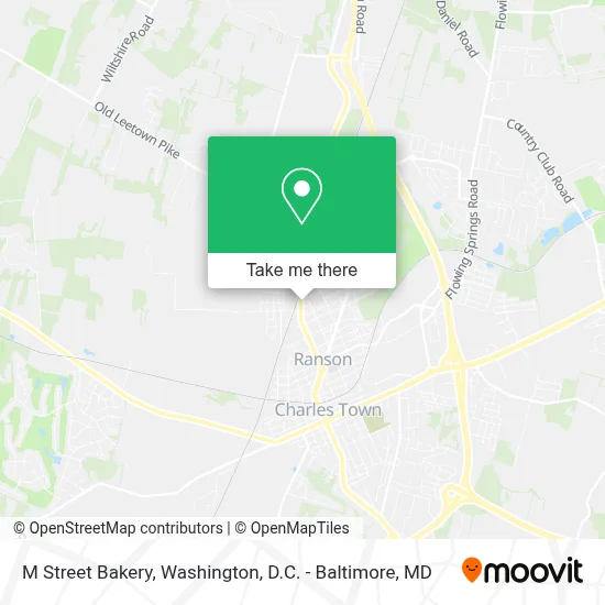 M Street Bakery map