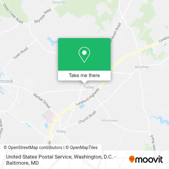 United States Postal Service map
