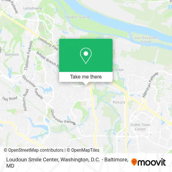 Loudoun Smile Center map