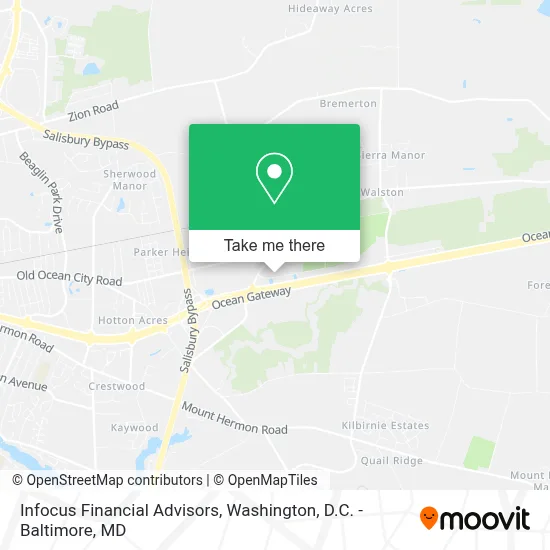 Infocus Financial Advisors map