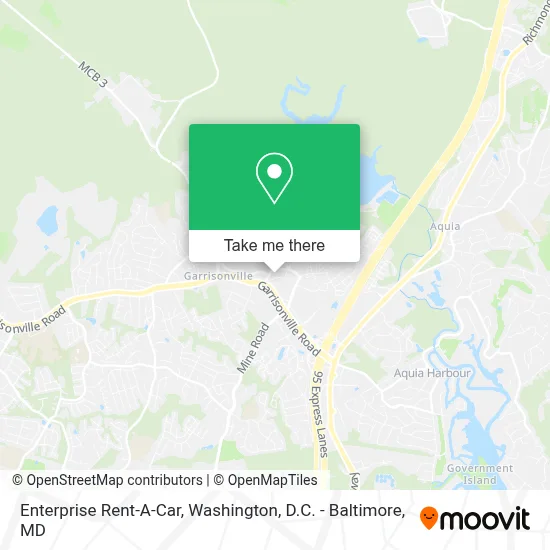 Enterprise Rent-A-Car map