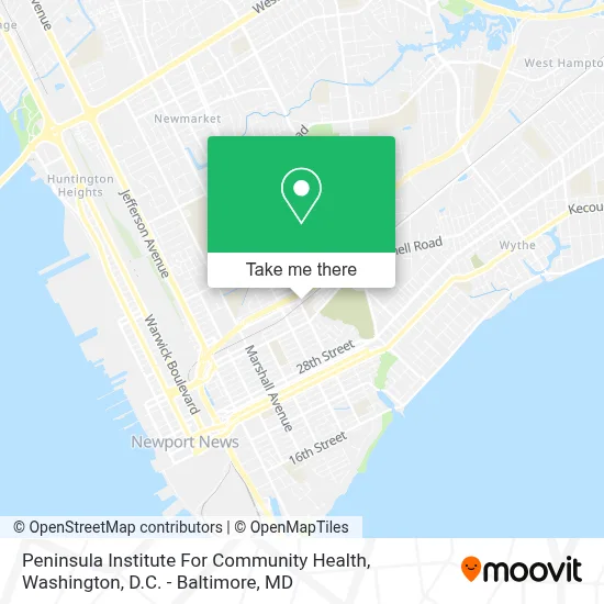 Peninsula Institute For Community Health map