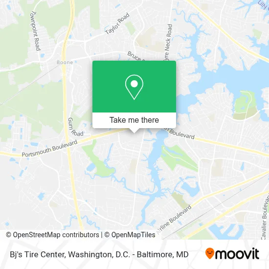 Bj's Tire Center map